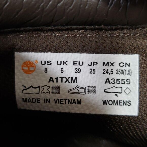 Timberland Tan Leather Boots - Size US 8 - EUC - Picture 6 of 6